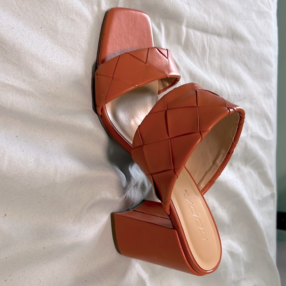 Orange Mule Heels - Picture 1 of 4